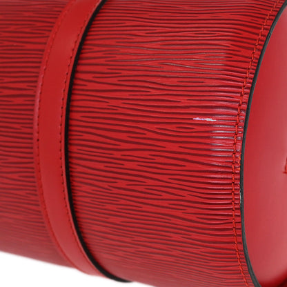 Louis Vuitton Red Epi Soufflot Handbag M52227