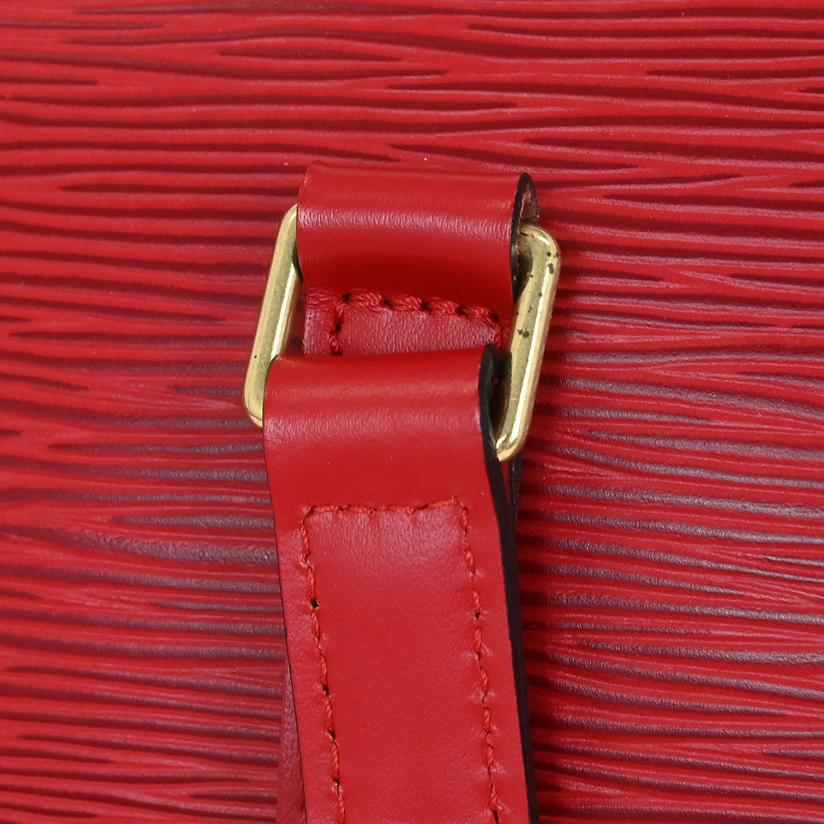 Louis Vuitton Red Epi Soufflot Handbag M52227