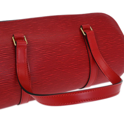 Louis Vuitton Red Epi Soufflot Handbag M52227
