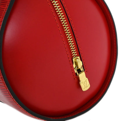 Louis Vuitton Red Epi Soufflot Handbag M52227