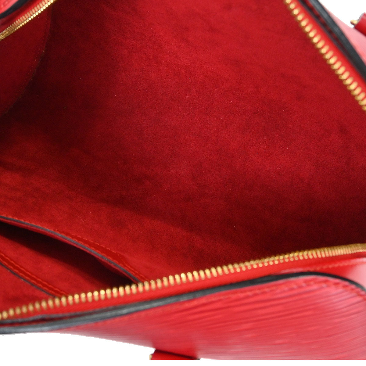 Louis Vuitton Red Epi Soufflot Handbag M52227