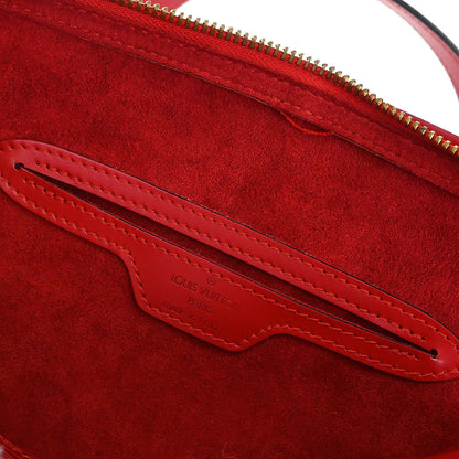 Louis Vuitton Red Epi Soufflot Handbag M52227