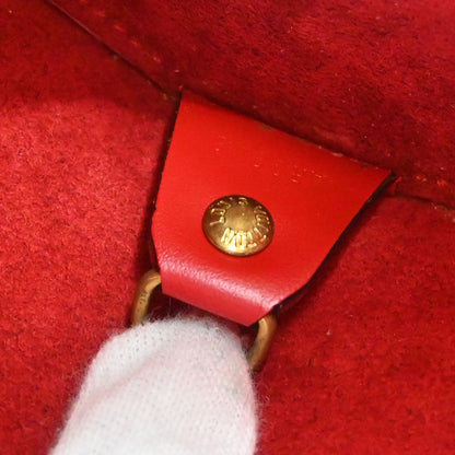 Louis Vuitton Red Epi Soufflot Handbag M52227