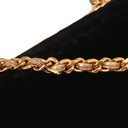 Chanel Black Velvet Shoulder Bag