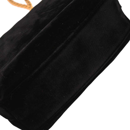 Chanel Black Velvet Shoulder Bag