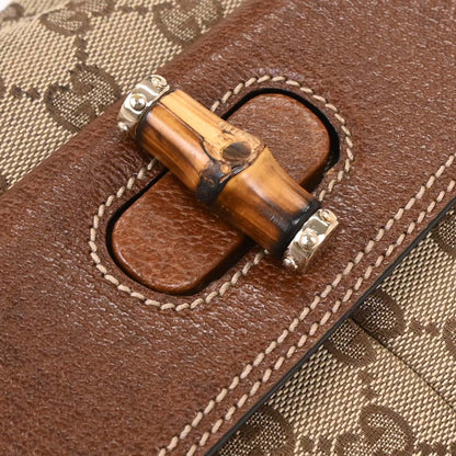 Gucci Beige Bamboo GG Handbag