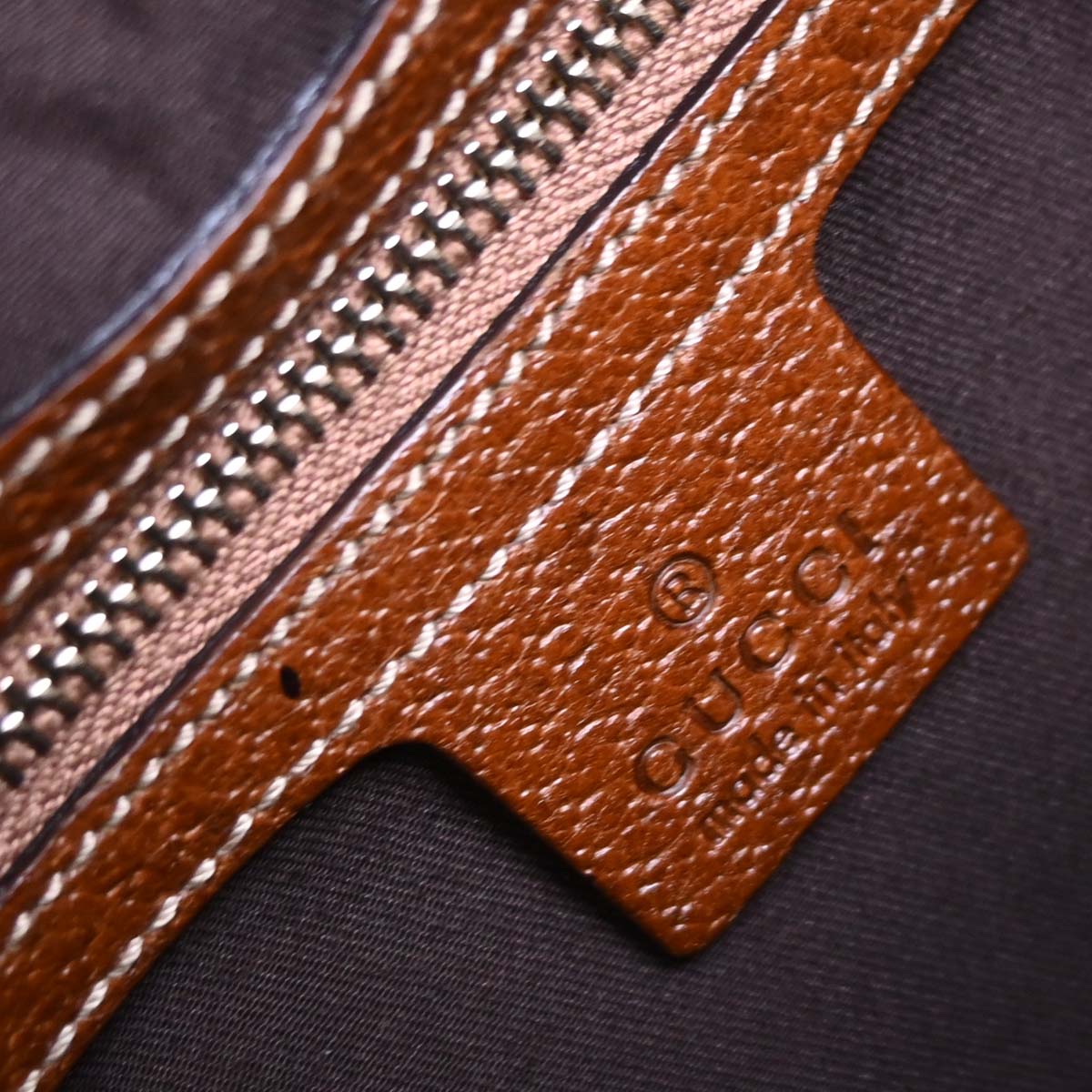 Gucci Beige Bamboo GG Handbag