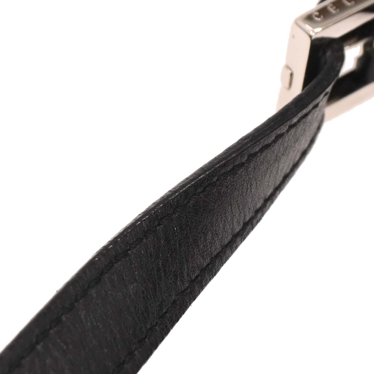 Celine Black Suede C Macadam Shoulder Bag