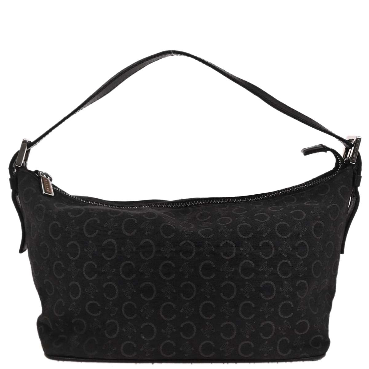 Celine Black Canvas C Macadam Handbag