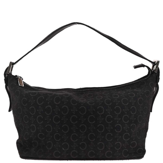 Celine Black Canvas C Macadam Handbag