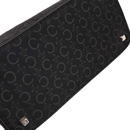 Celine Black Canvas C Macadam Handbag
