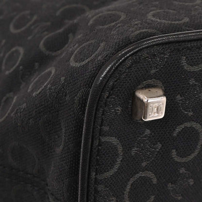 Celine Black Canvas C Macadam Handbag