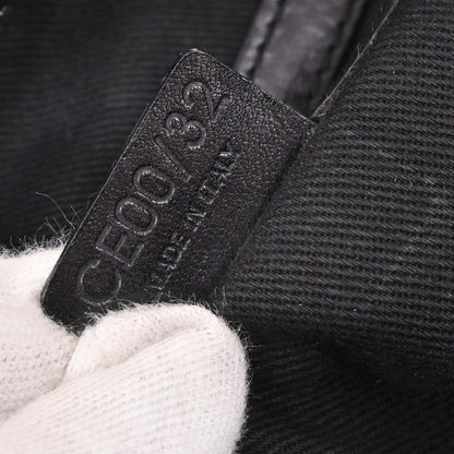 Celine Black Canvas C Macadam Handbag