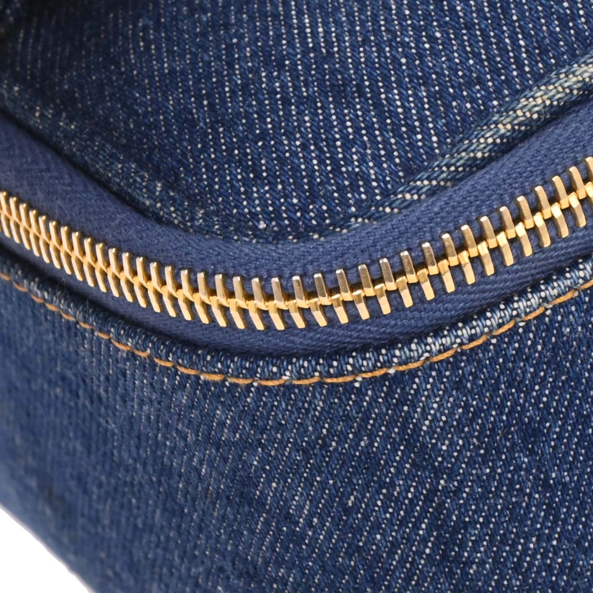 Chanel Blue Denim Vanity Handbag