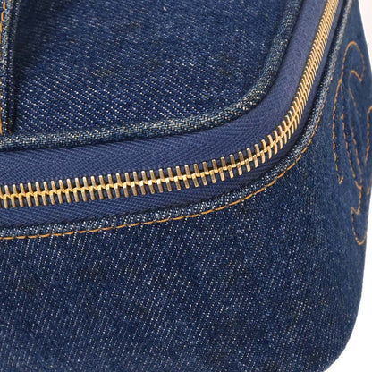 Chanel Blue Denim Vanity Handbag