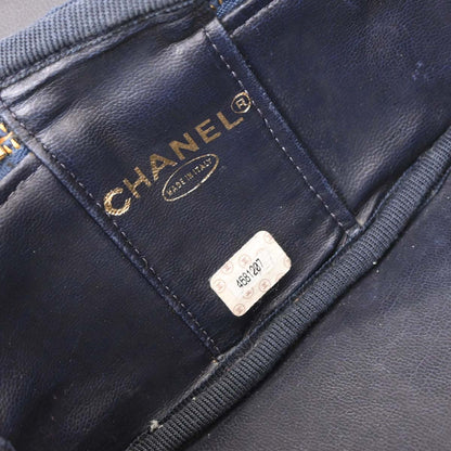 Chanel Blue Denim Vanity Handbag