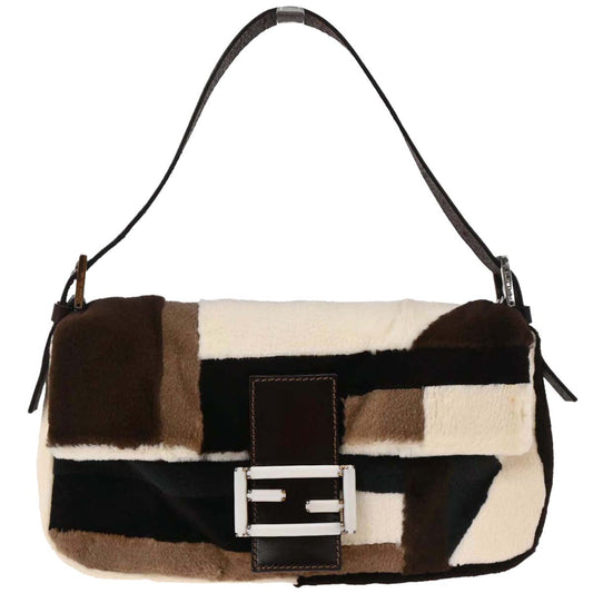 Fendi * Brown Mink Fur Baguette Handbag