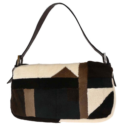 Fendi * Brown Mink Fur Baguette Handbag