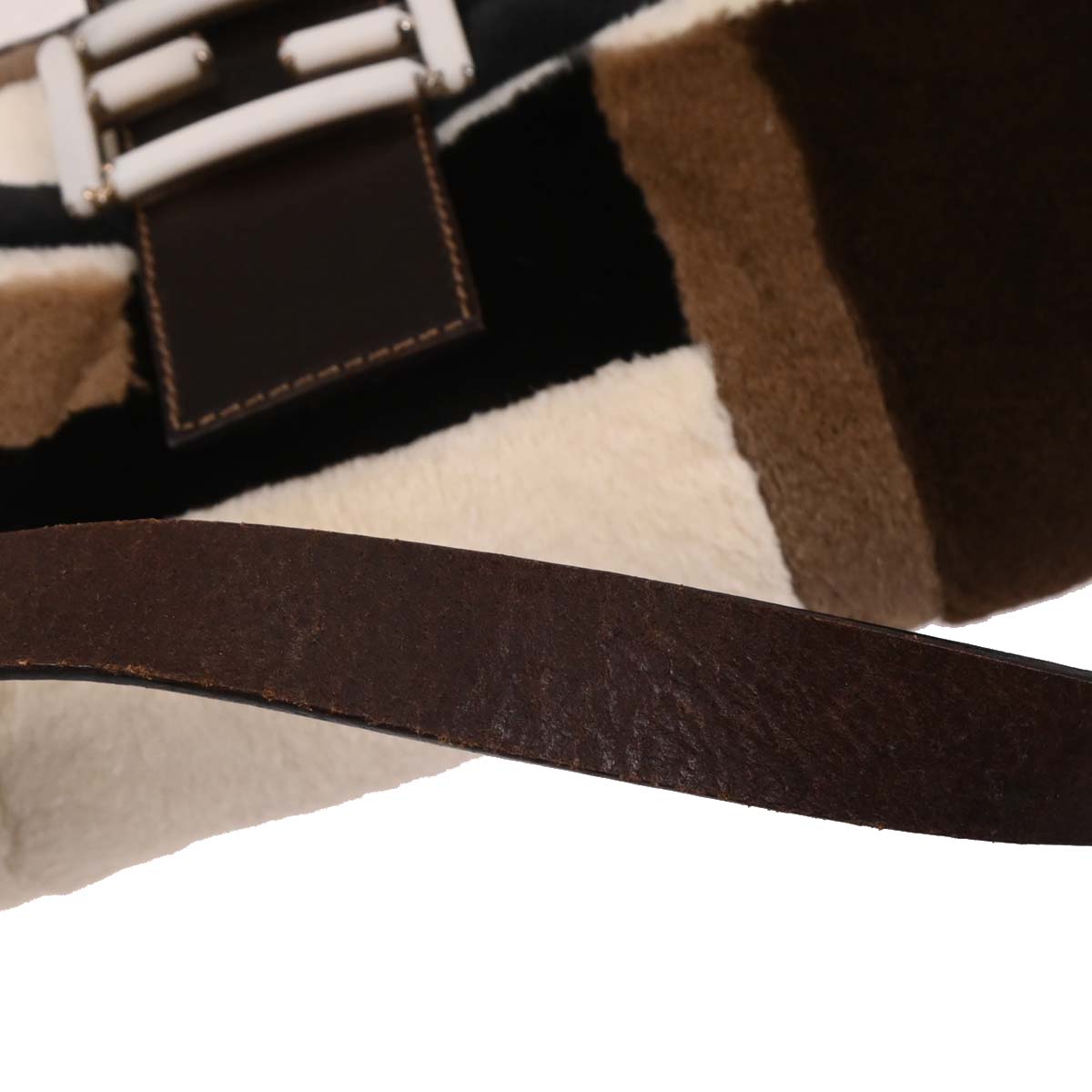 Fendi * Brown Mink Fur Baguette Handbag