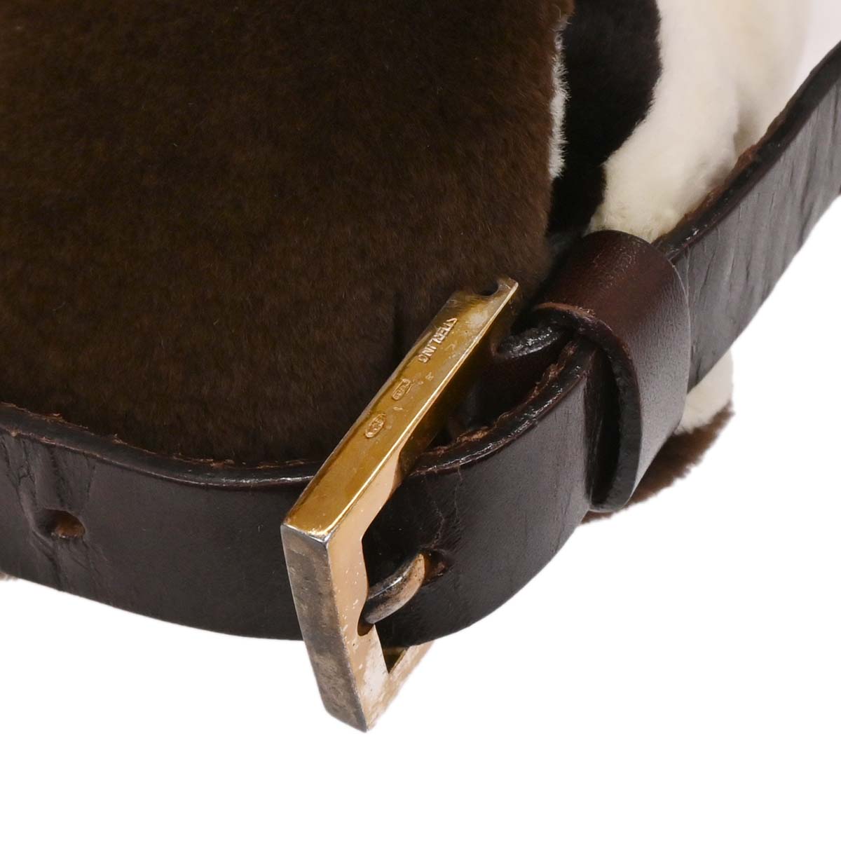 Fendi * Brown Mink Fur Baguette Handbag