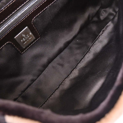 Fendi * Brown Mink Fur Baguette Handbag