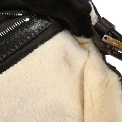 Fendi * Brown Mink Fur Baguette Handbag