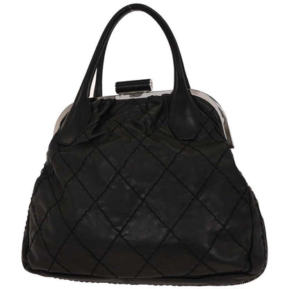 Chanel Black Calfskin Wild Stitch Handbag