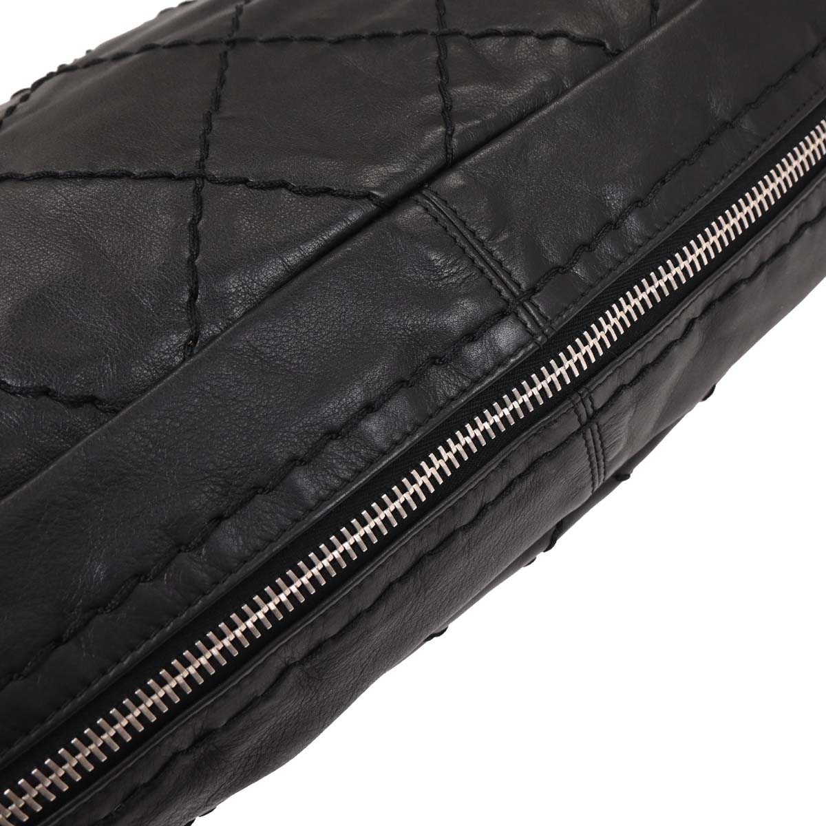 Chanel Black Calfskin Wild Stitch Handbag