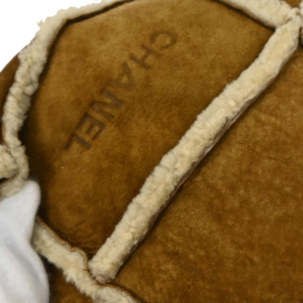 Chanel 2000-2001 Brown Sheepskin Shoulder Bag