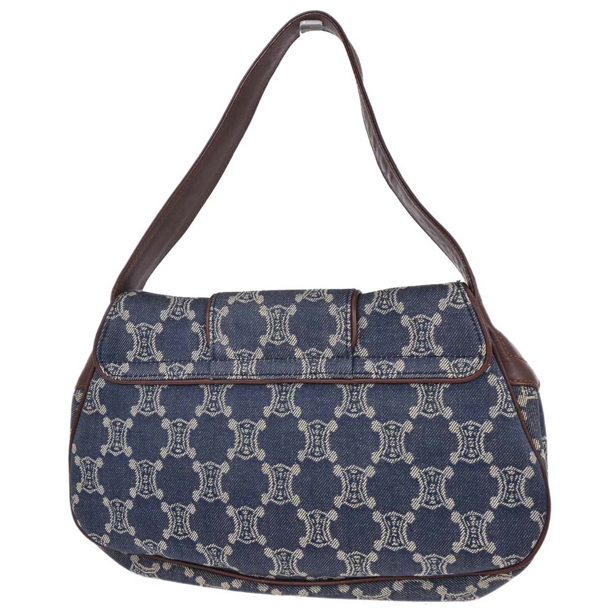 Celine Blue Denim Macadam Handbag