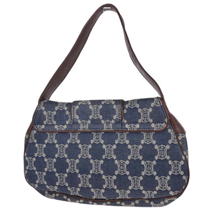 Celine Blue Denim Macadam Handbag