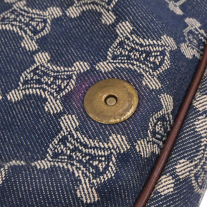 Celine Blue Denim Macadam Handbag