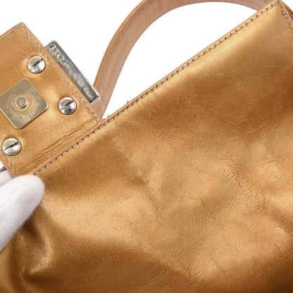 Fendi Purple Gold Beaded Baguette Handbag