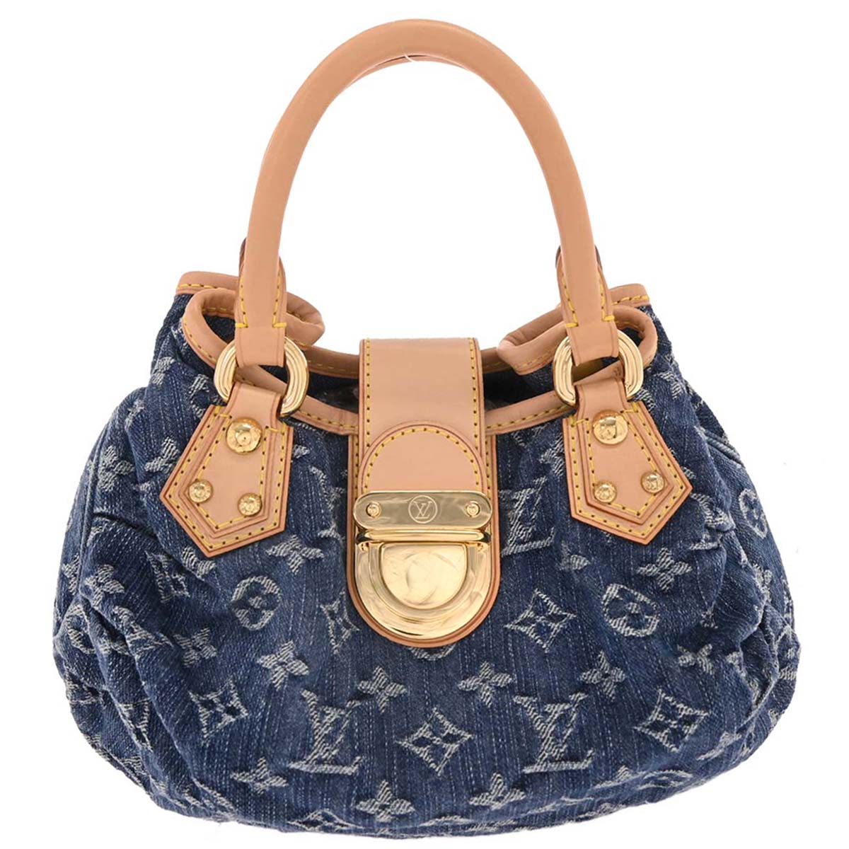 Louis Vuitton Blue Monogram Denim Pleaty Handbag M95020