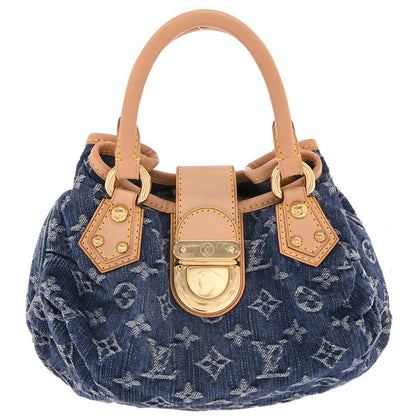 Louis Vuitton Blue Monogram Denim Pleaty Handbag M95020