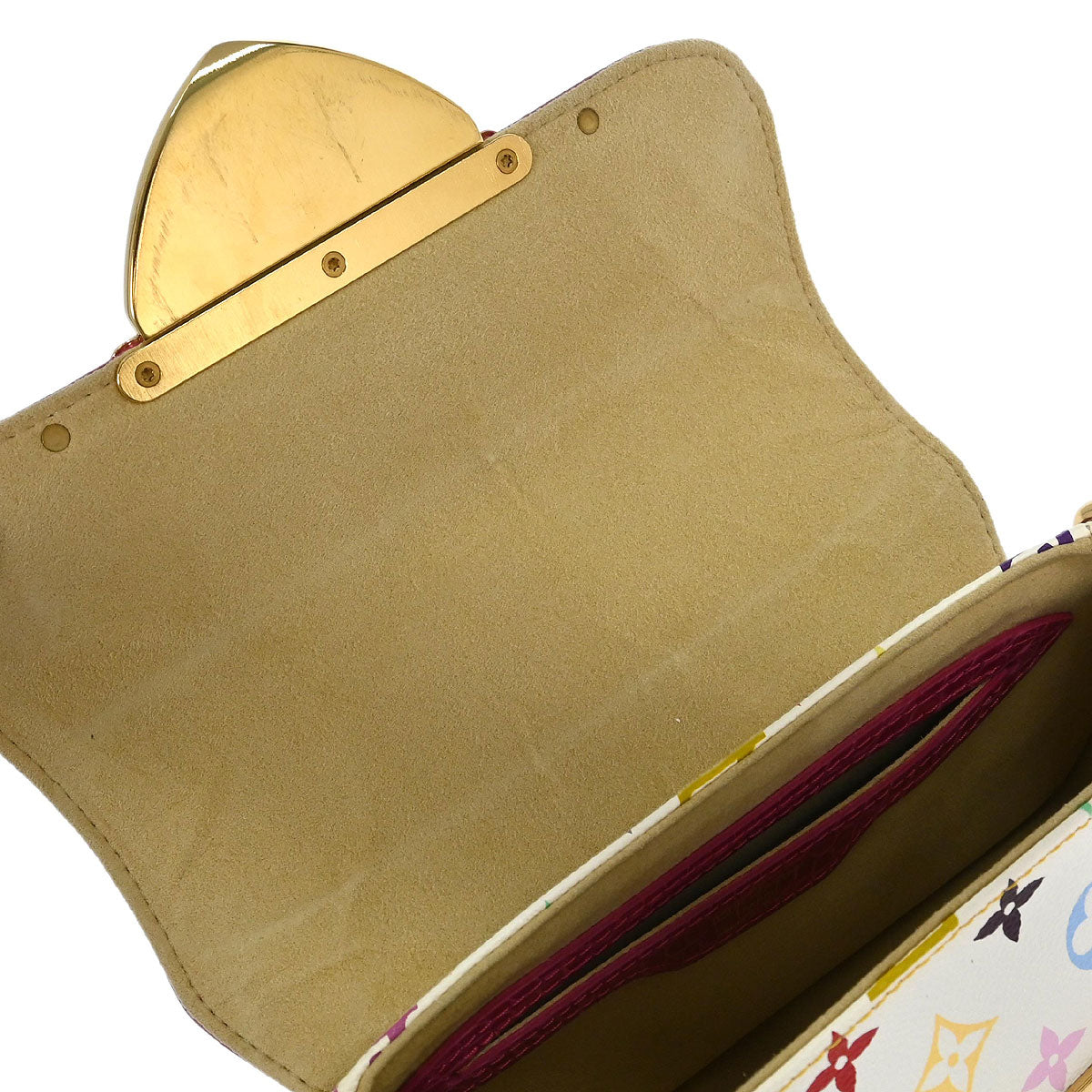 Louis Vuitton * White Pink Multicolor Marilyn M40450