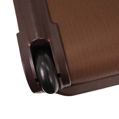 Hermes Havane Toile Chevrons Acapulco Cabine Carry-On Rolling Luggage