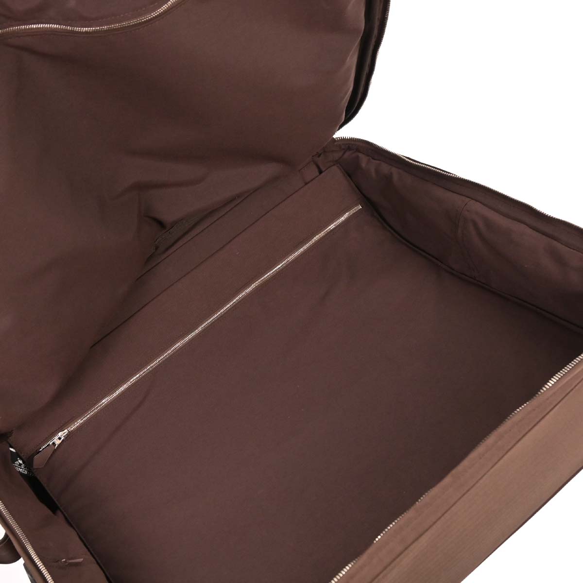 Hermes Havane Toile Chevrons Acapulco Cabine Carry-On Rolling Luggage