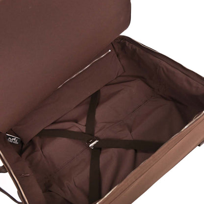 Hermes Havane Toile Chevrons Acapulco Cabine Carry-On Rolling Luggage