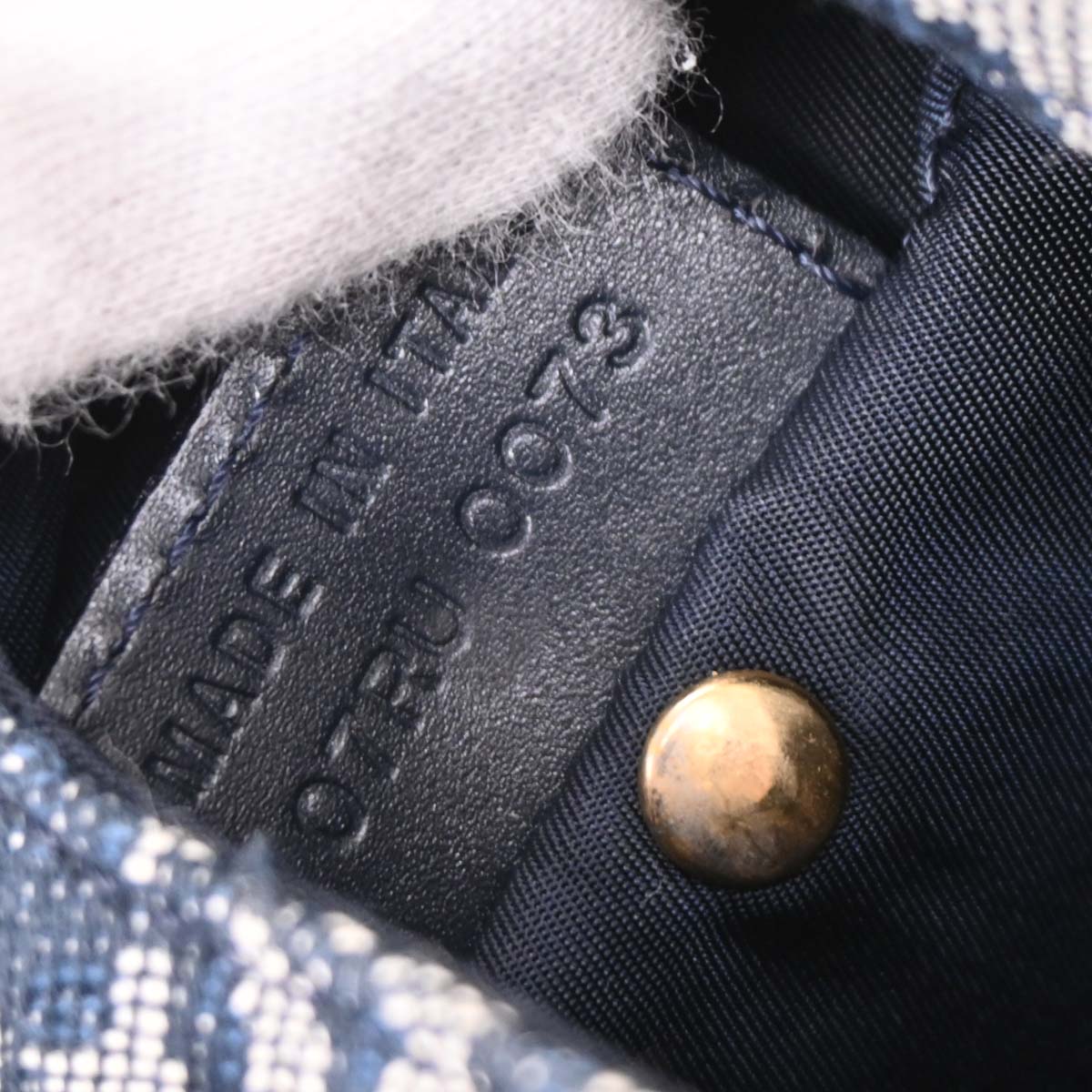 Christian Dior Navy Trotter Handbag