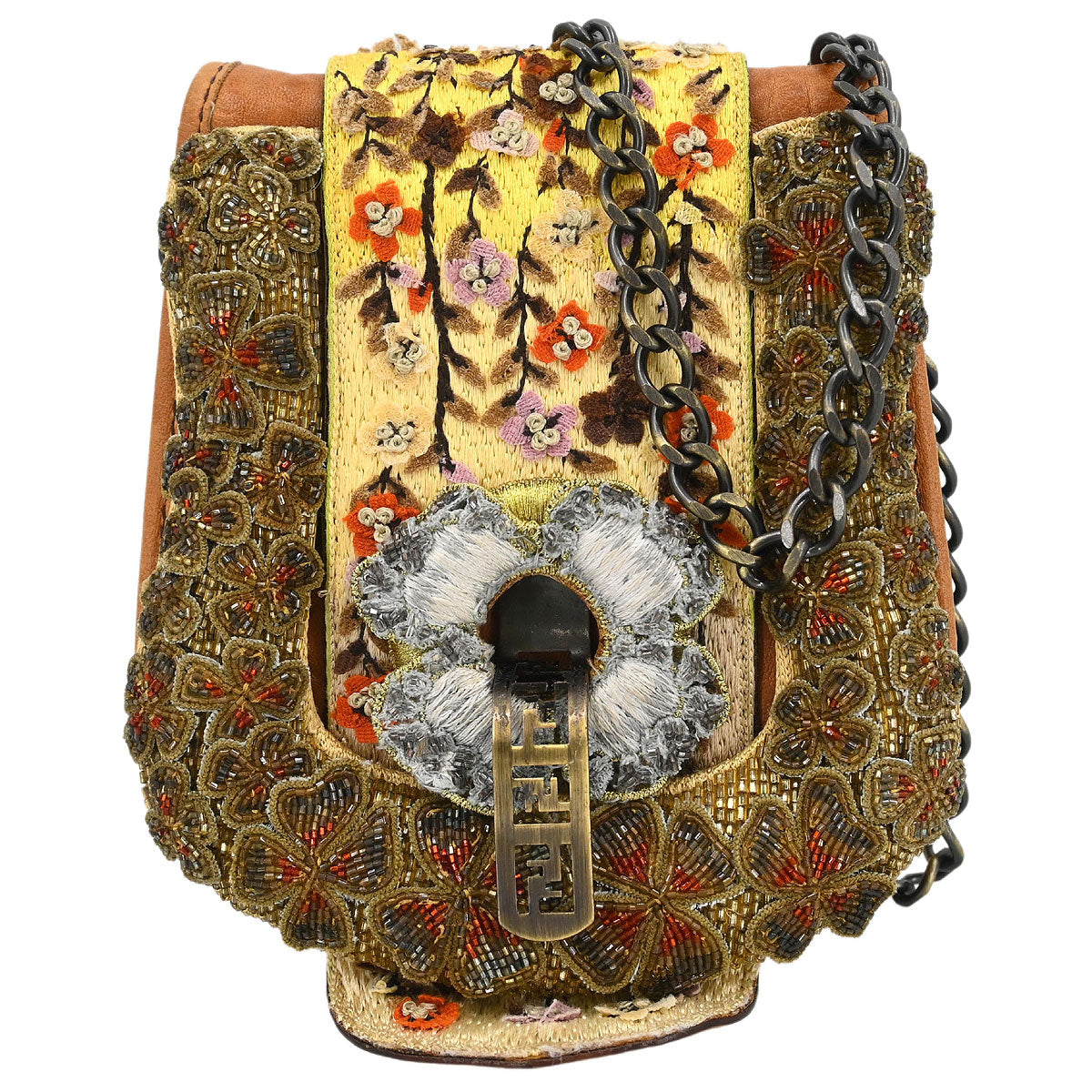 Fendi Brown Leather Shoulder Bag