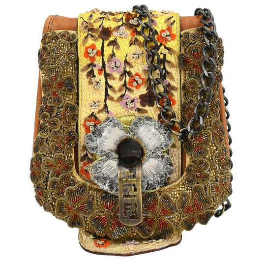 Fendi Brown Leather Shoulder Bag