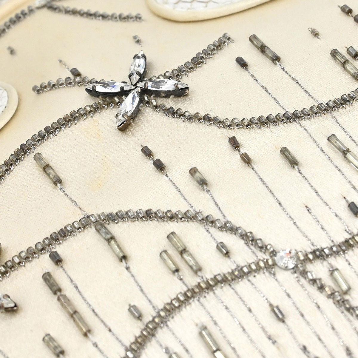 Christian Dior * White Python Gambler Dice Handbag