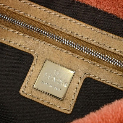 Fendi * Orange Pony Hair Mamma Baguette Handbag