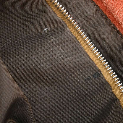 Fendi * Orange Pony Hair Mamma Baguette Handbag