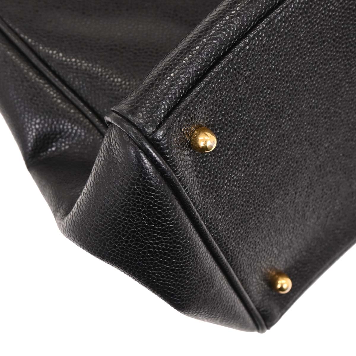 Chanel Black Caviar Supermodel Tote Shoulder Bag