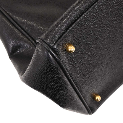 Chanel Black Caviar Supermodel Tote Shoulder Bag