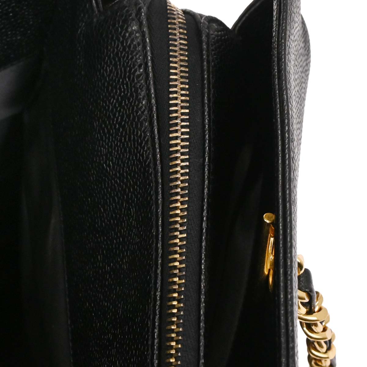 Chanel Black Caviar Supermodel Tote Shoulder Bag
