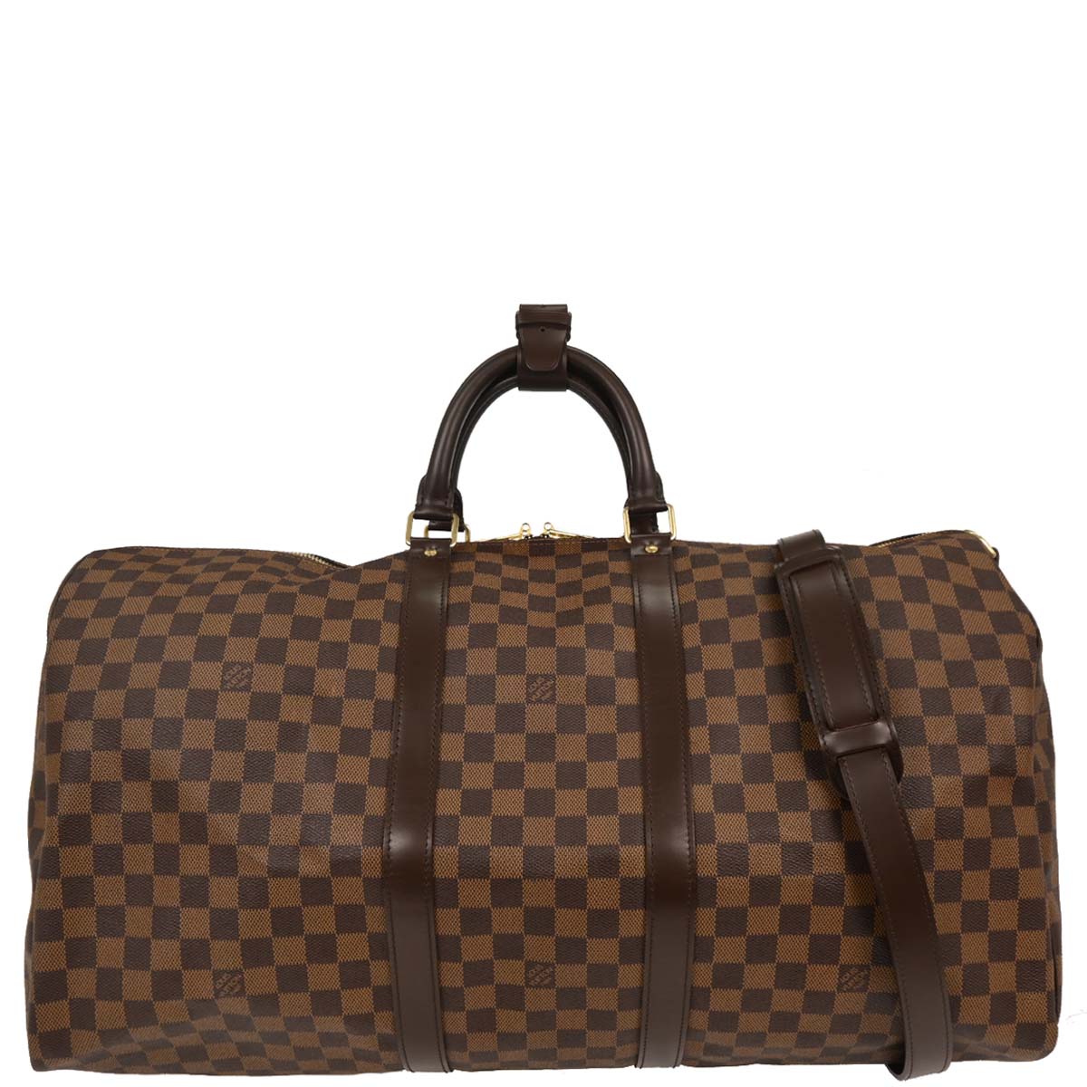 Louis Vuitton Damier Keepall Bandouliere 55 Duffle Bag N41414