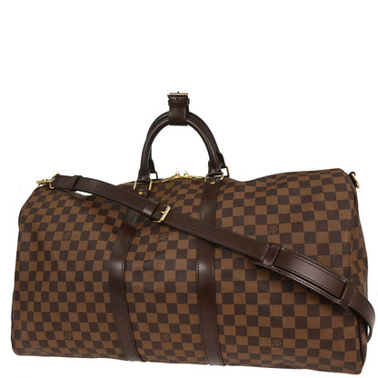 Louis Vuitton Damier Keepall Bandouliere 55 Duffle Bag N41414